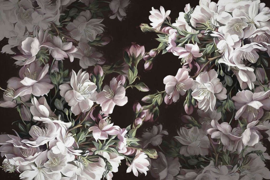 Fleur de pommier rose