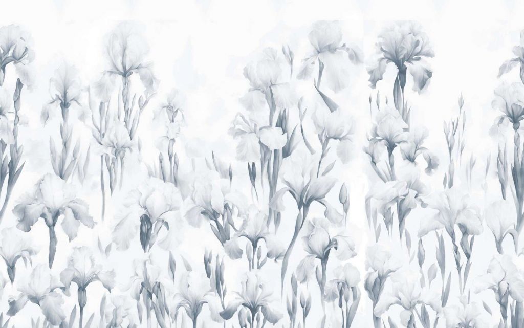 Iris dansent bleu frais sans couture