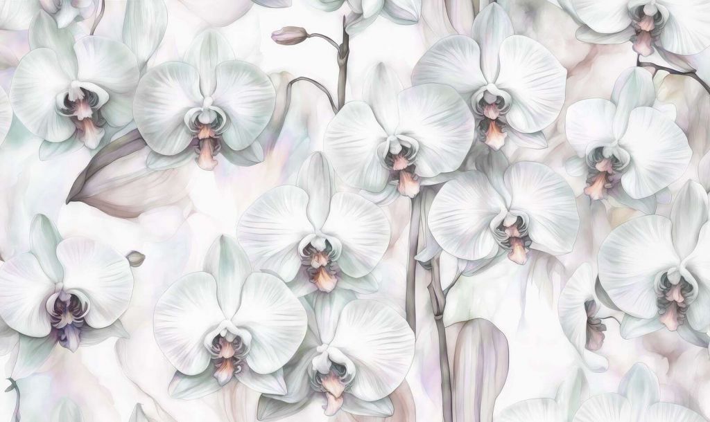 Paradise des Orchidées Vert Foncé