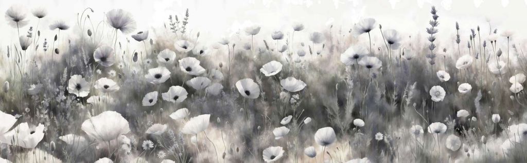 Danse de fleurs sauvages - gris