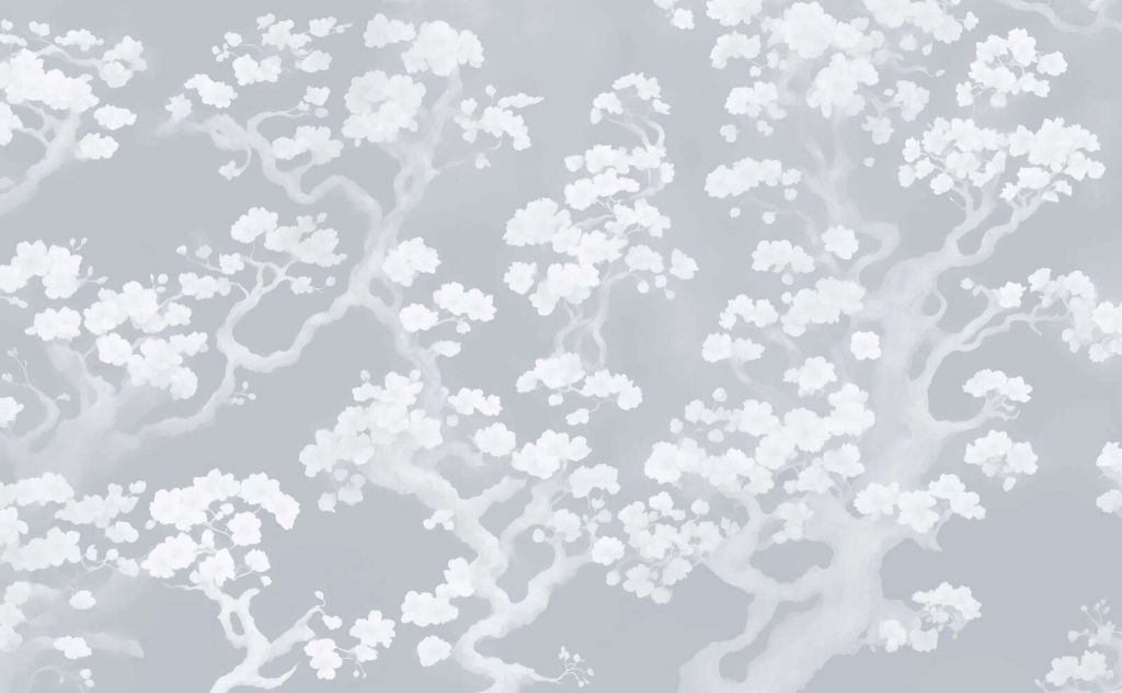 Forêt en fleurs merveilleuse - bleue