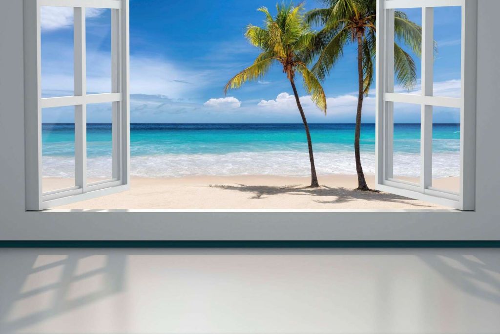 Vue sur une plage tropicale