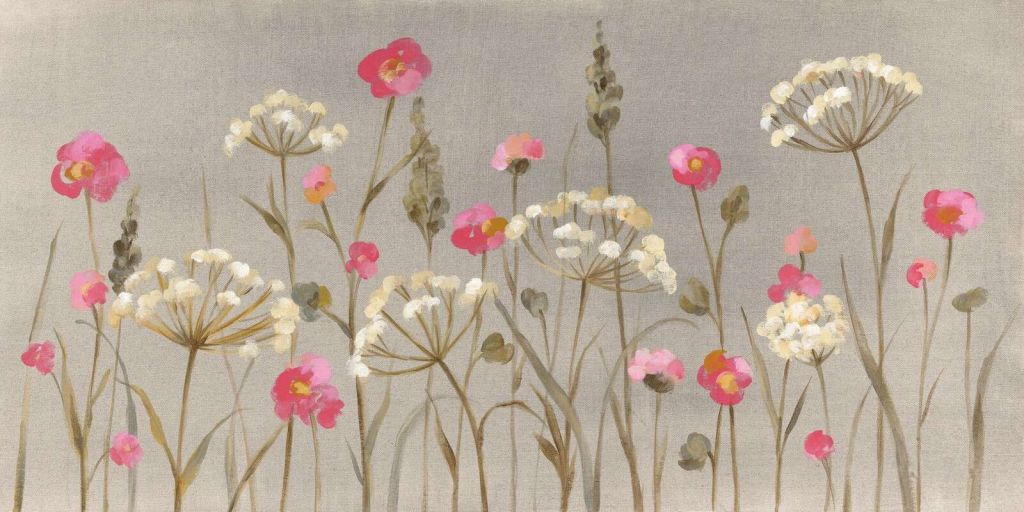 Bouquet de champs avec des coquelicots et des ombellifères