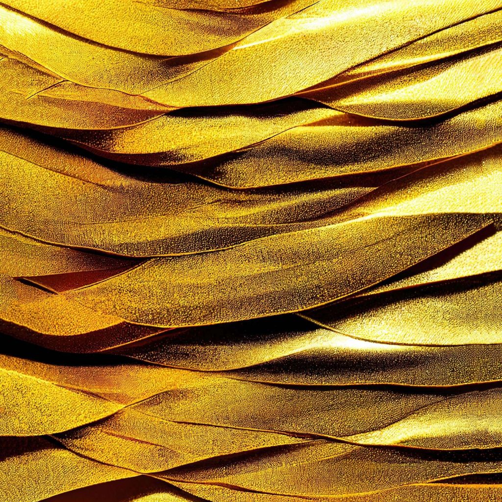 Fleur de frangipanier doré en macro