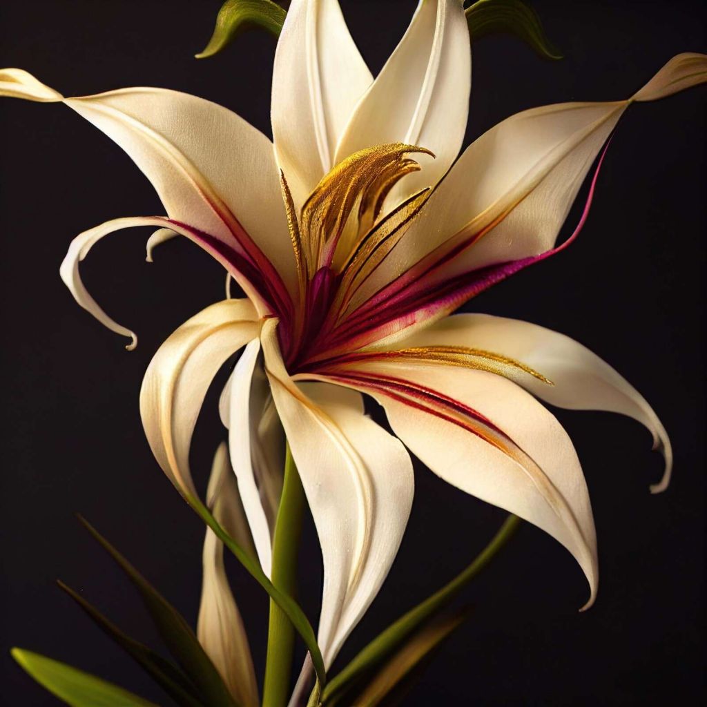 Fleur de lys Macro Grand crinum