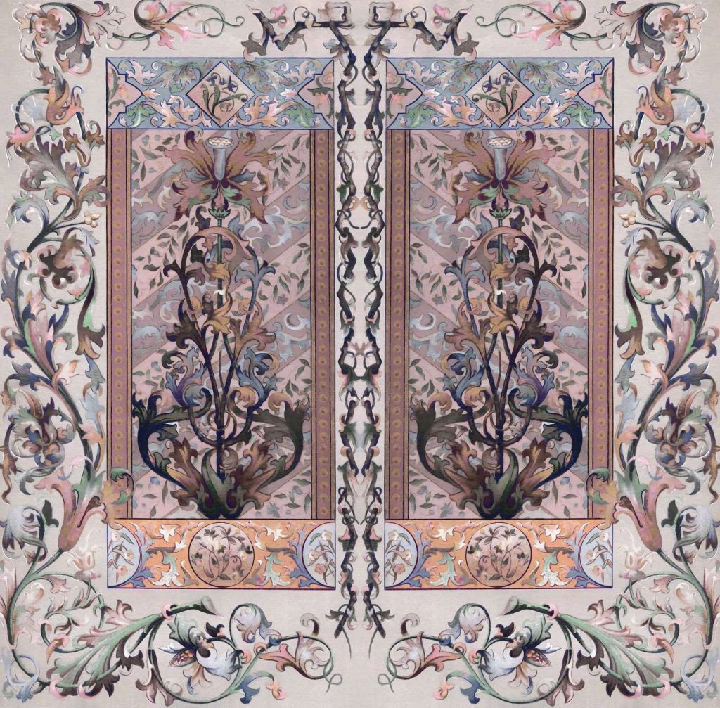 Ornements pastel de l’Art nouveau