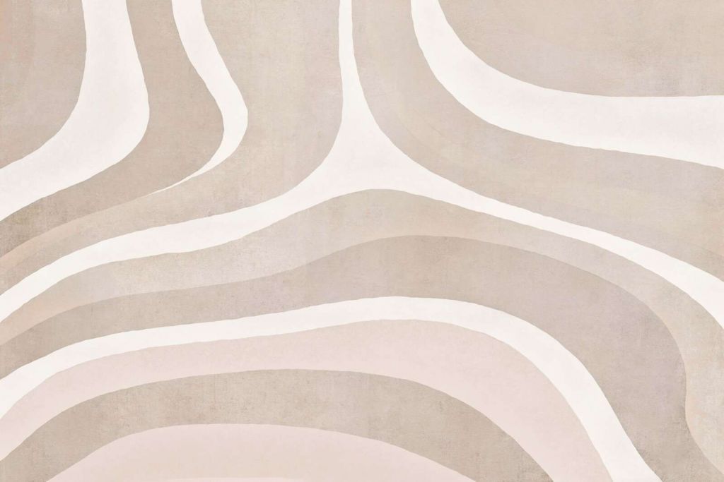 Rétro boho formes et silhouettes beige sable