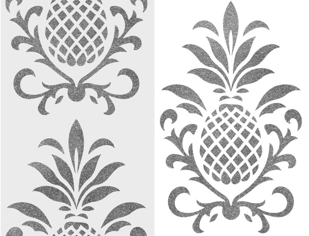 Ananas Royal Élégance Gris Argenté