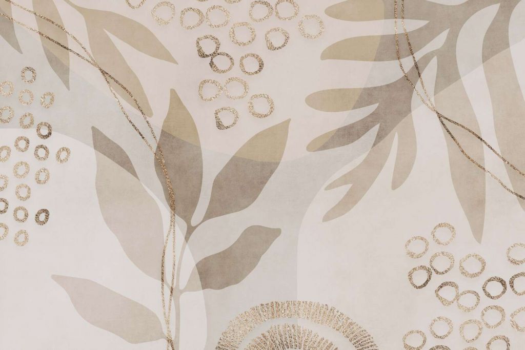 Flux naturel et glamour des formes de feuilles