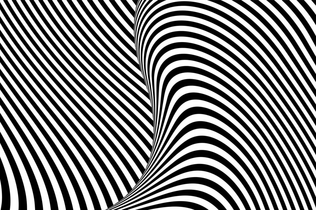 Black and white op art