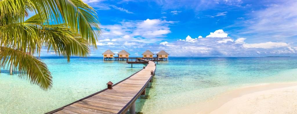 Villas aquatiques aux Maldives