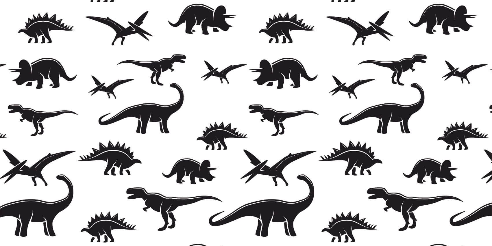 Dinosaures - Dinosaure noir  - Chambre des enfants