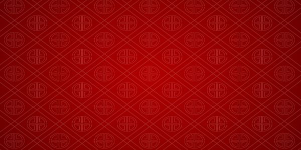 Motif chinois rouge