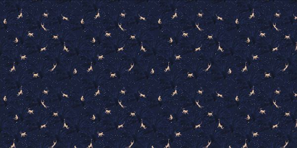 Singes tropicaux - bleu