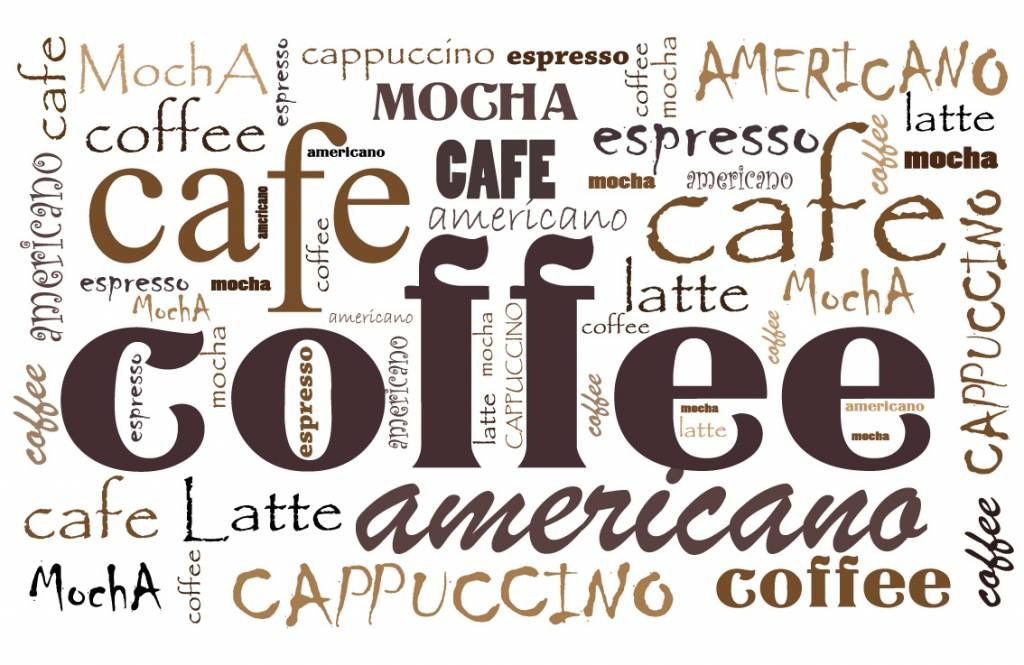 Café en lettre main product photo