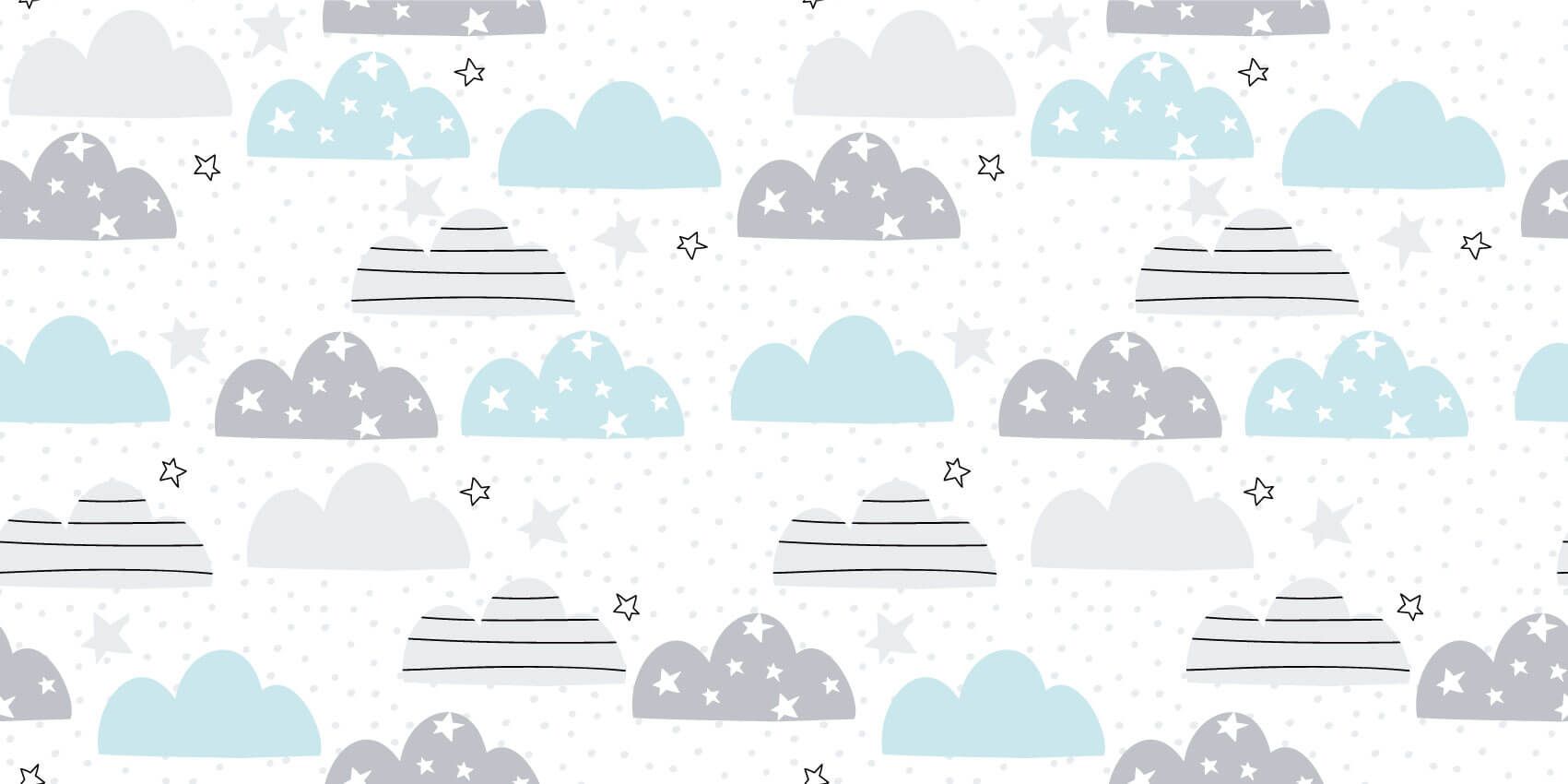 Les nuages dessinés main product photo