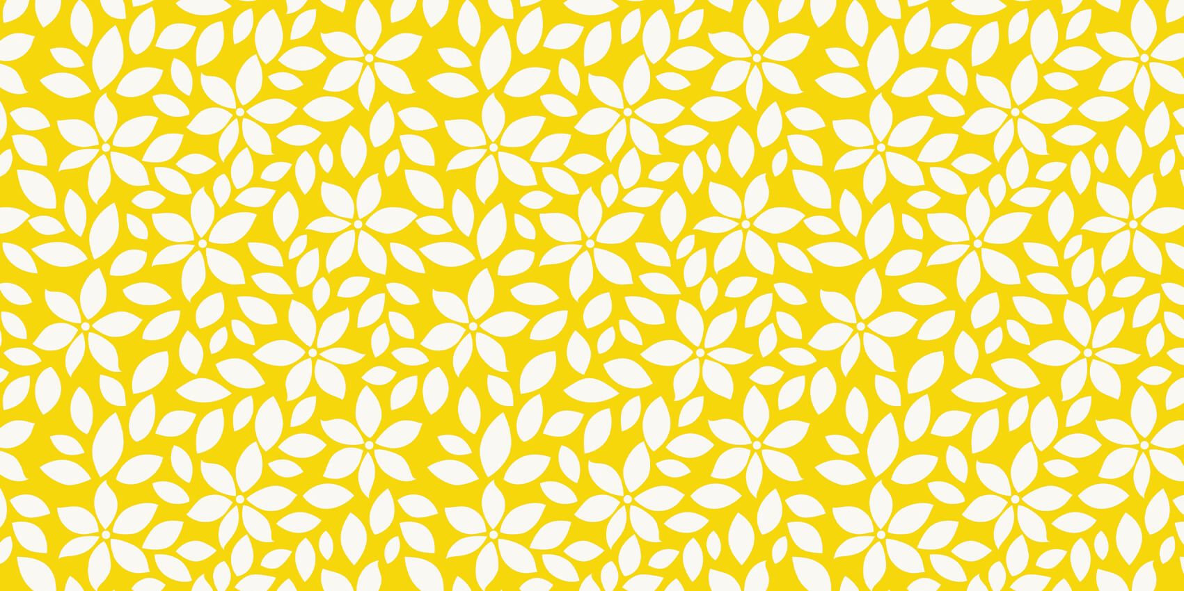 Motif fleur jaune