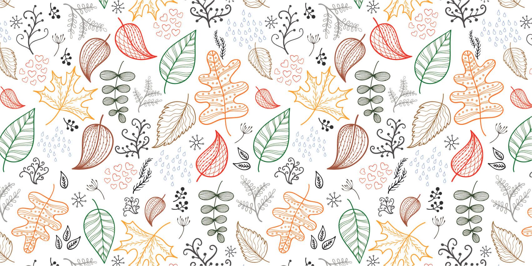 Feuilles d'automne dessinées main product photo