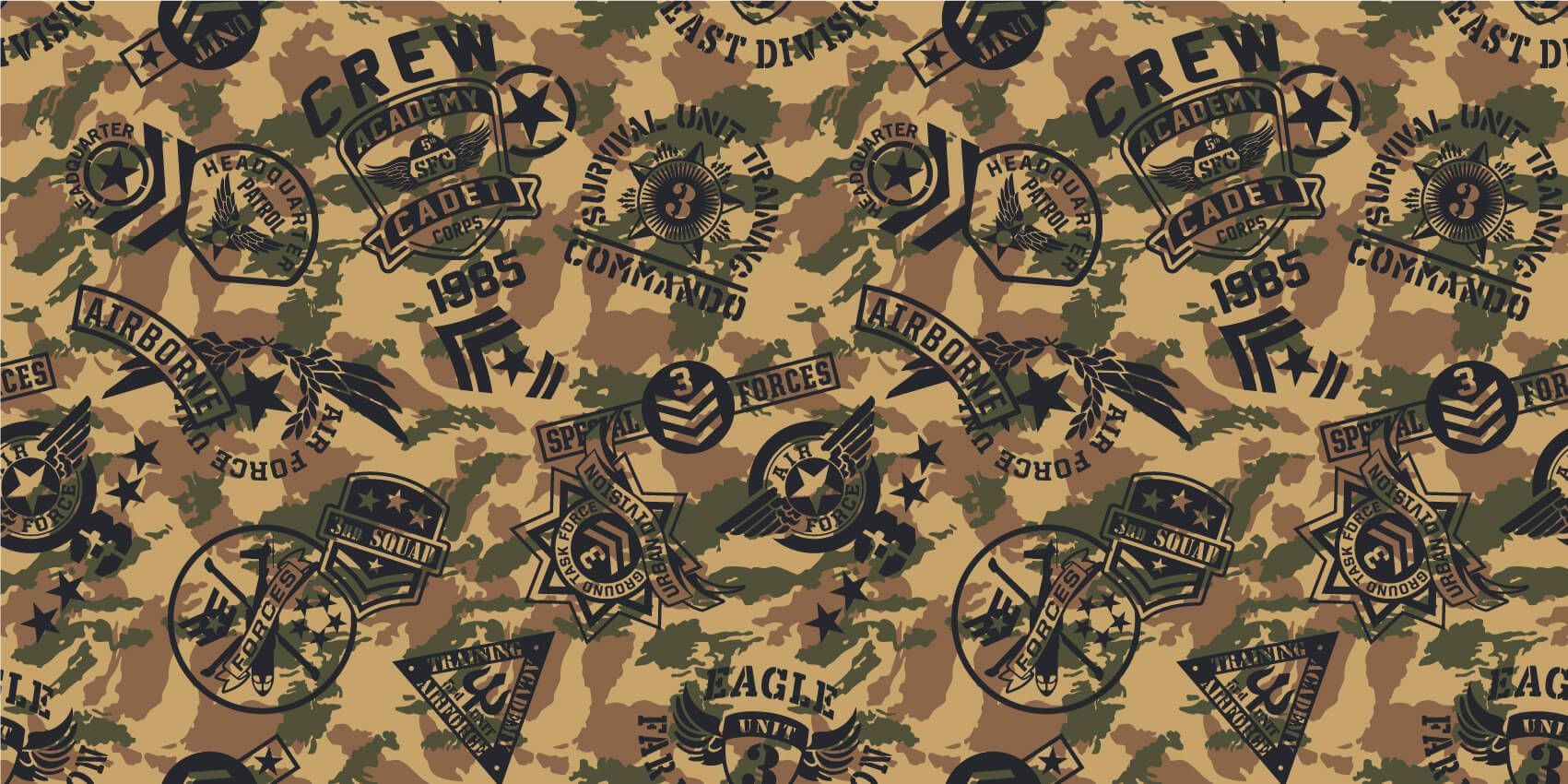 Camouflage avec logos main product photo