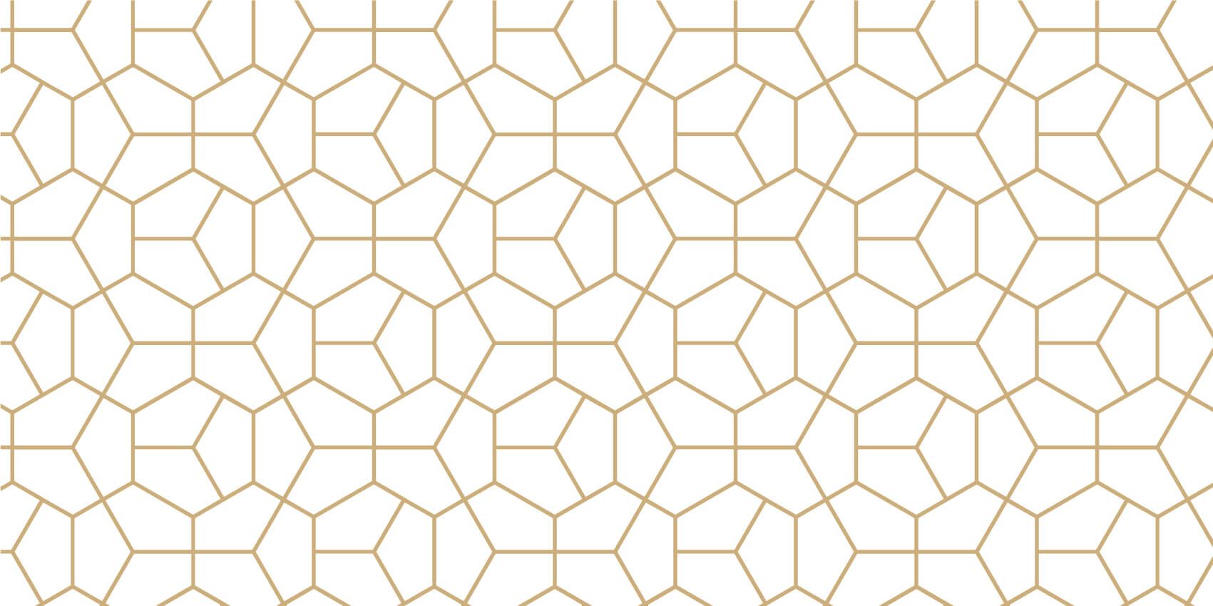 Motif géométrique en or main product photo