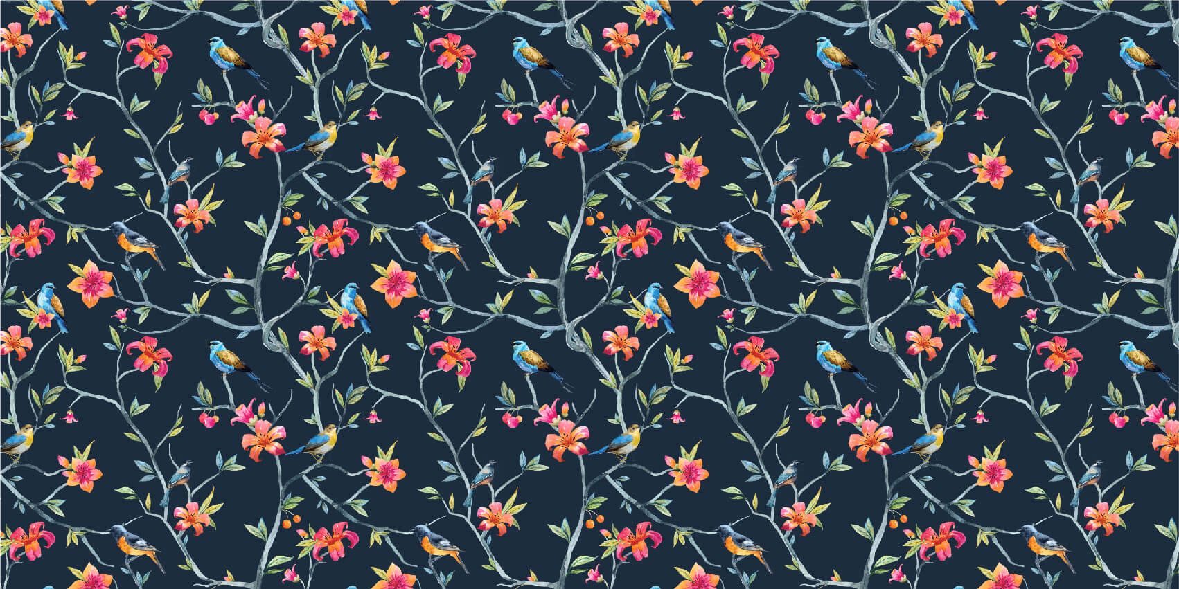 Fleurs et oiseaux tropicaux Fleurs et oiseaux tropicaux