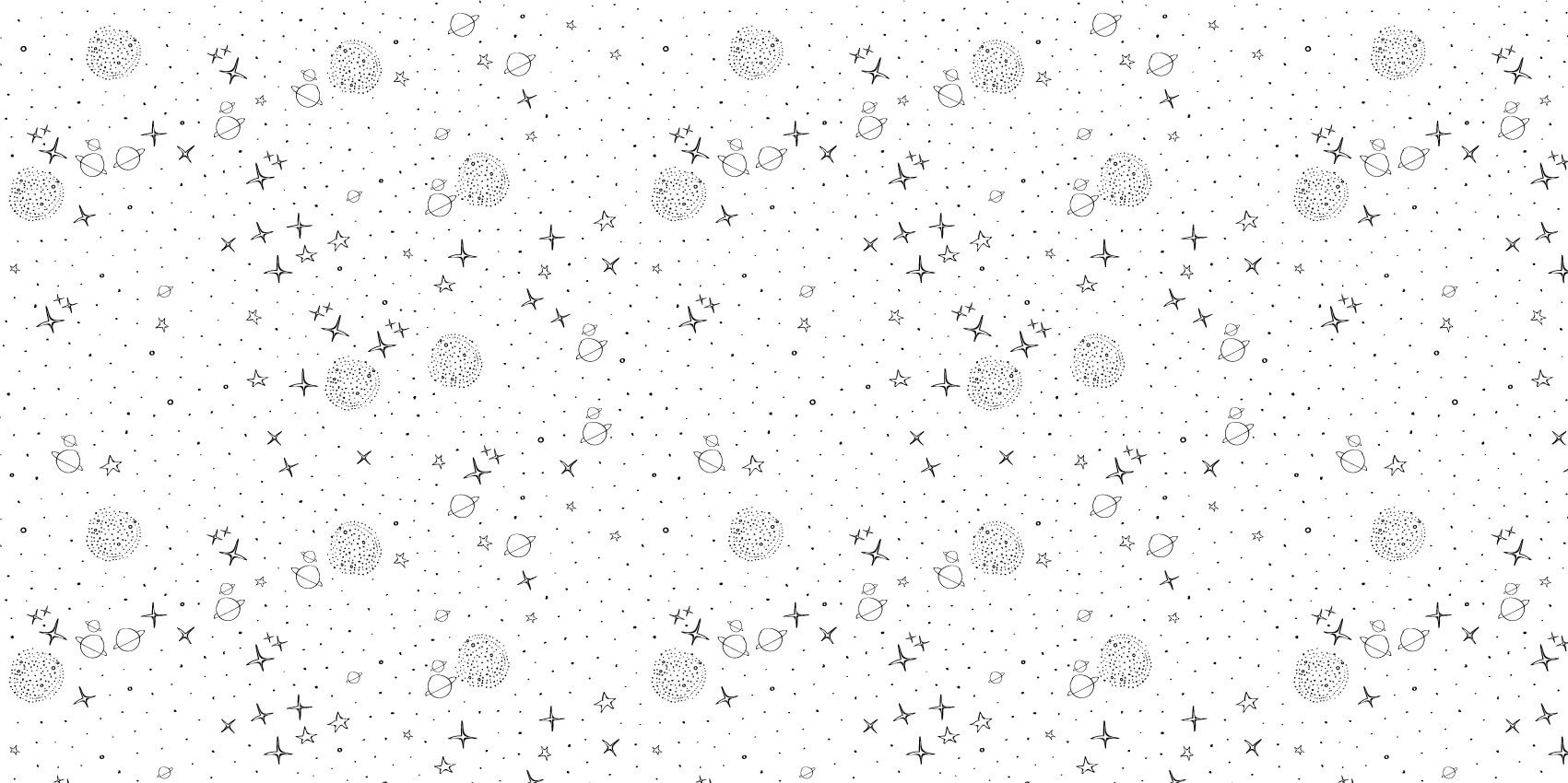 Motif de l'espace en noir et blanc