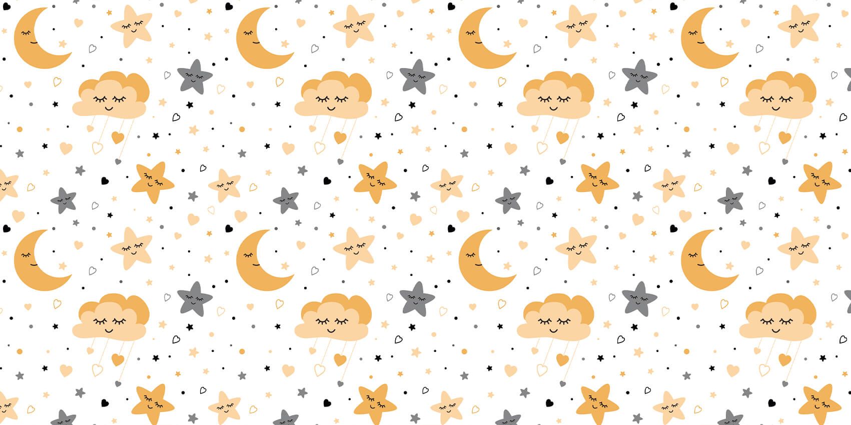 Nuages, lunes et étoiles