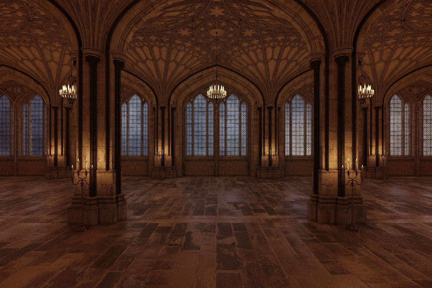 Corridor du château en 3D Corridor du château en 3D