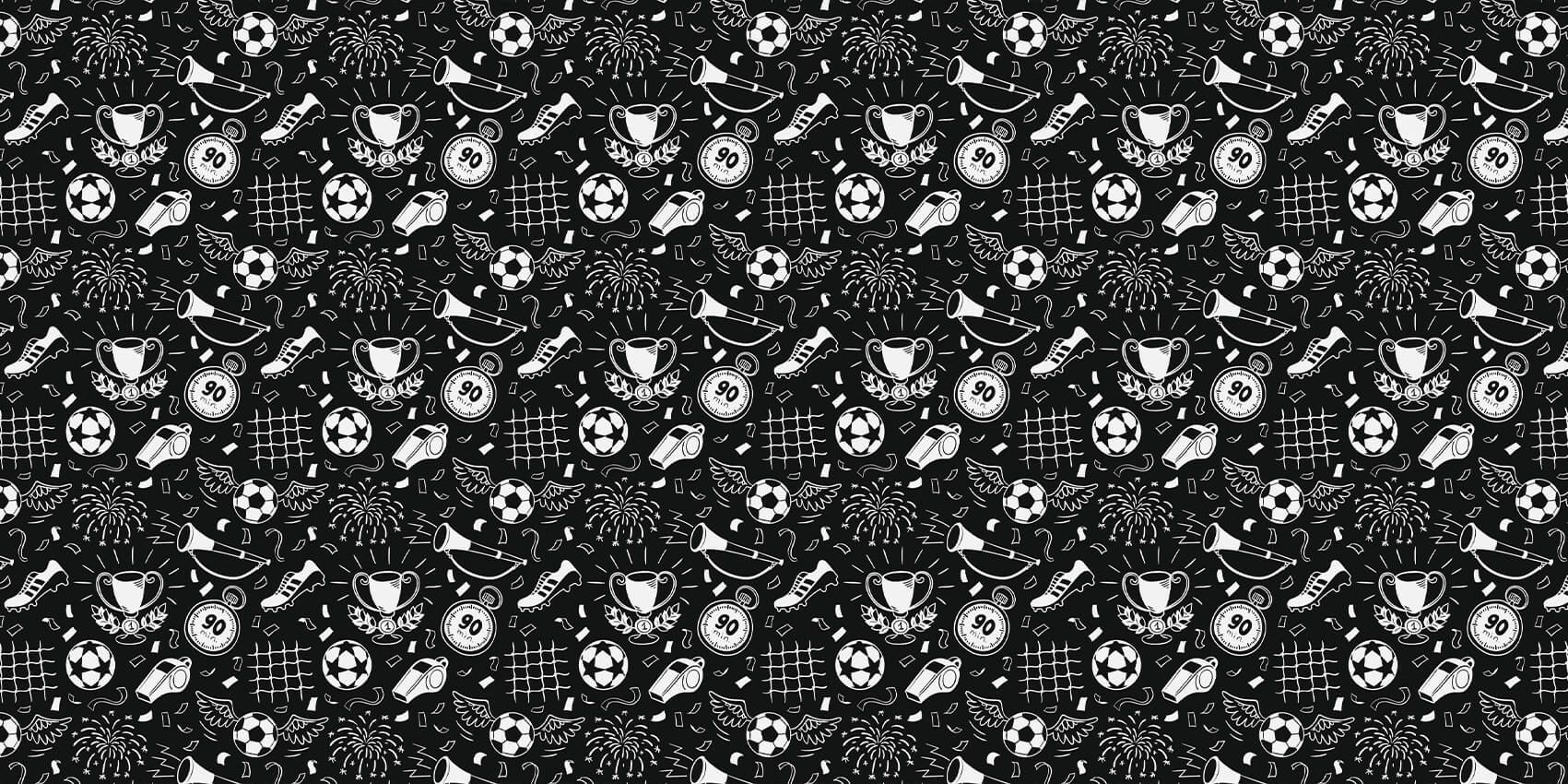 Le football en noir et blanc
