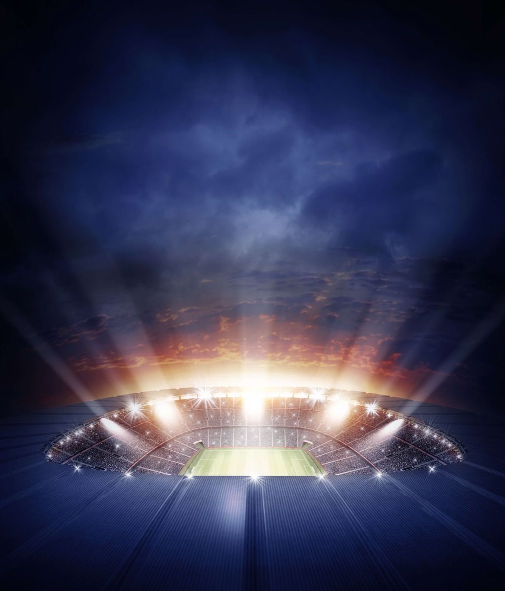 Le stade vu d'en haut
