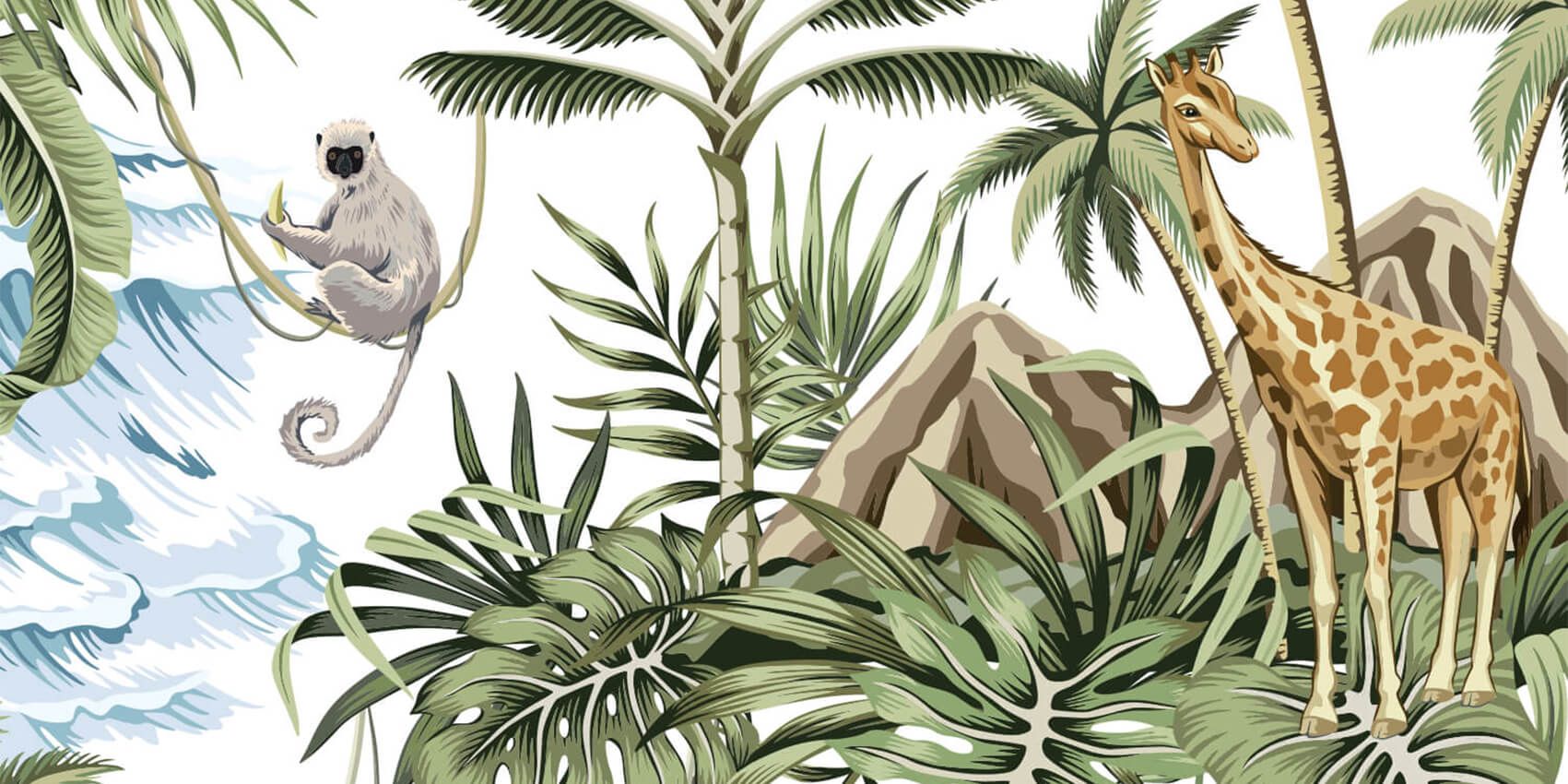 Les animaux entre les feuilles main product photo