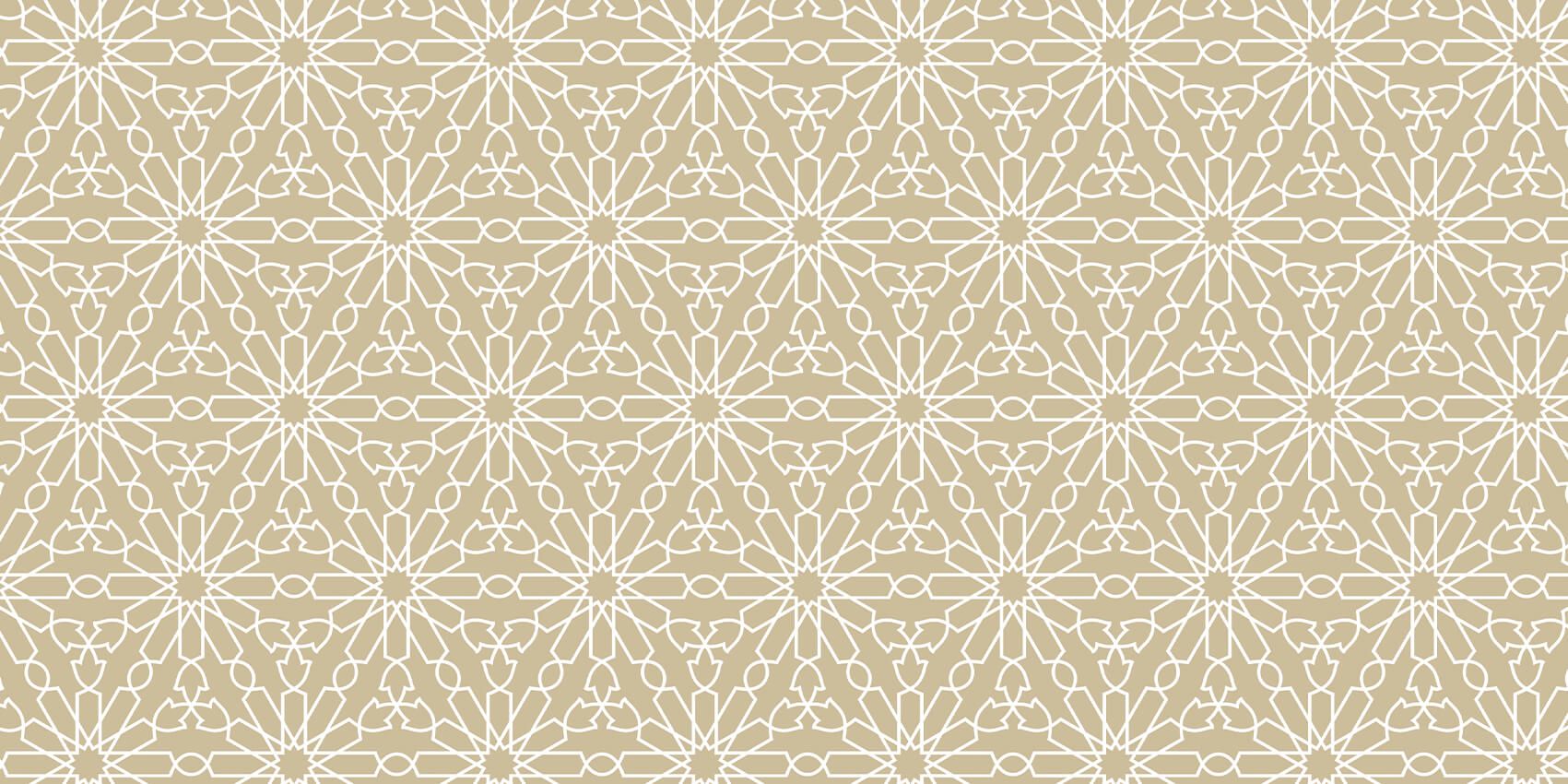 Motif Fleurs géométriques, or