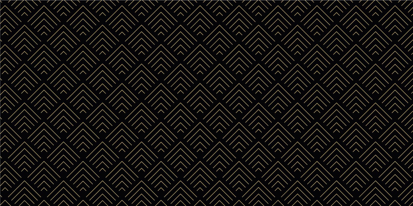 Motif Lignes dorées, noires