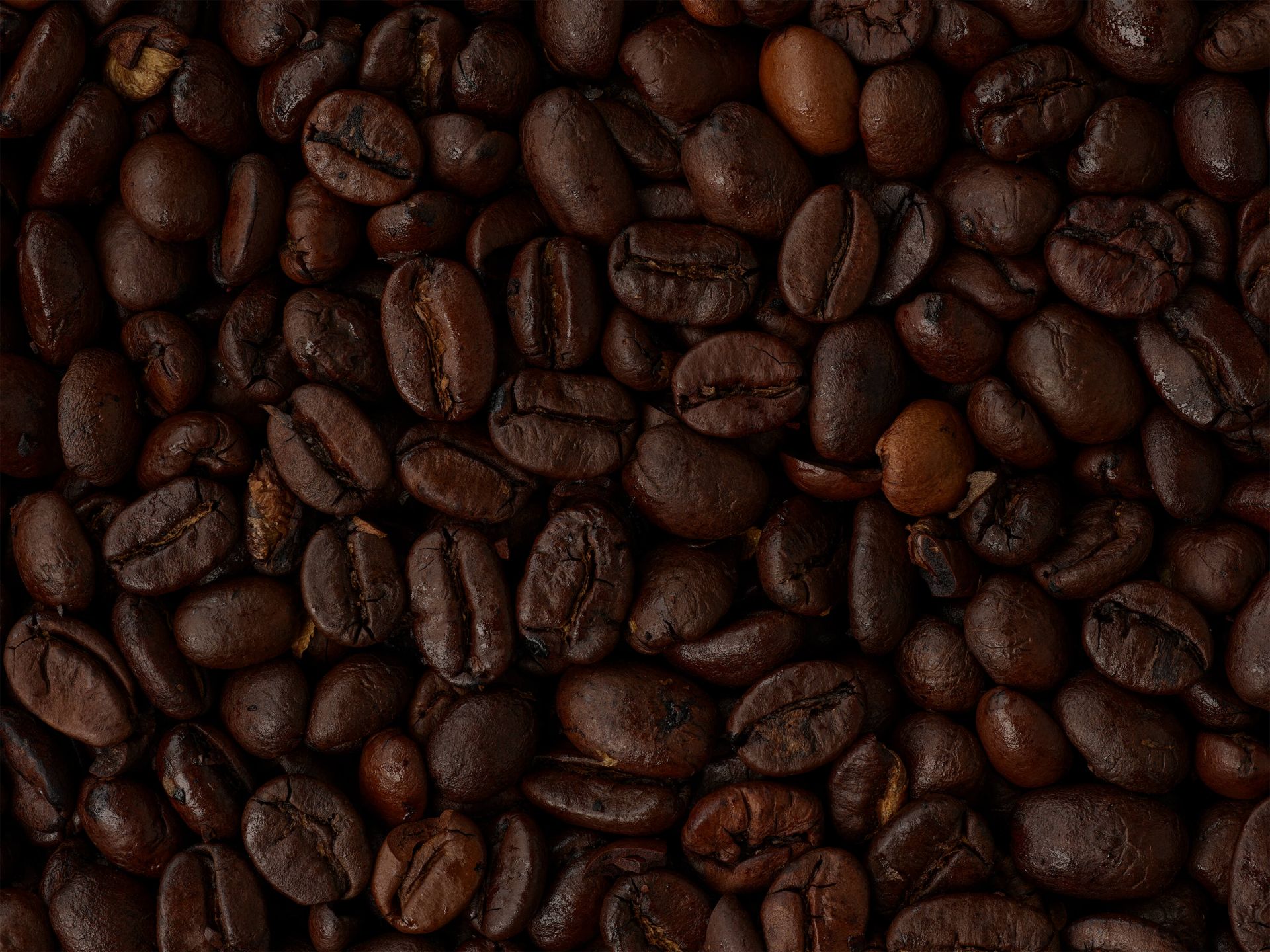 Grains de café en gros plan main product photo