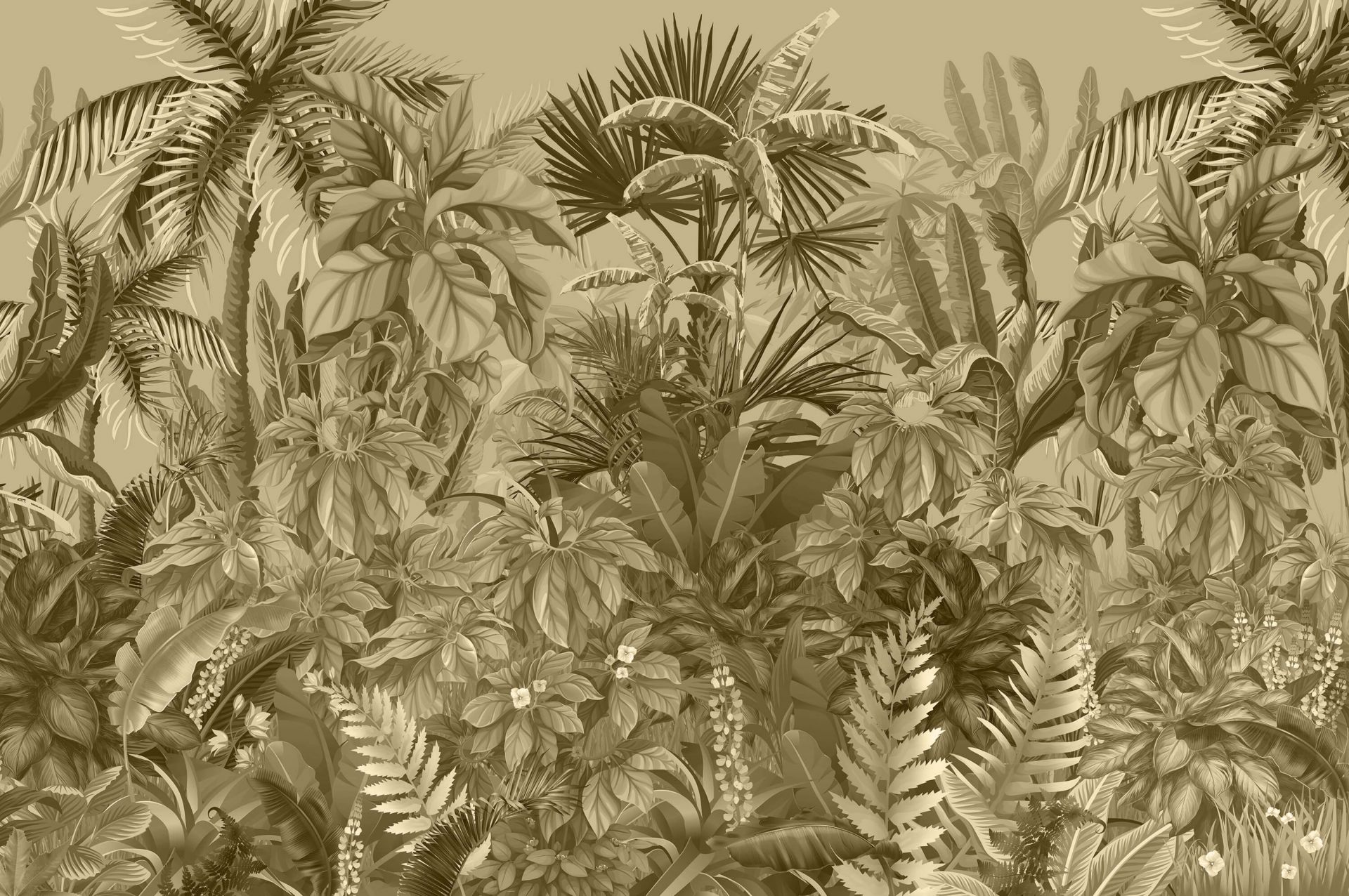 Jungle tropicale sépia Jungle tropicale sépia