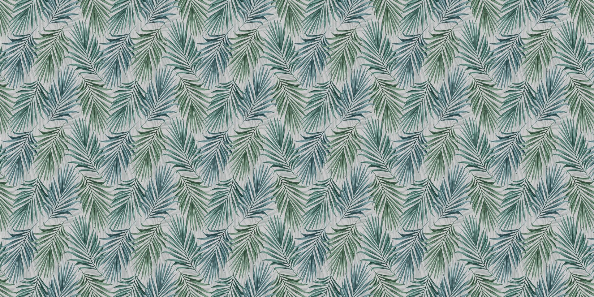 Feuilles de palmier bleues et vertes