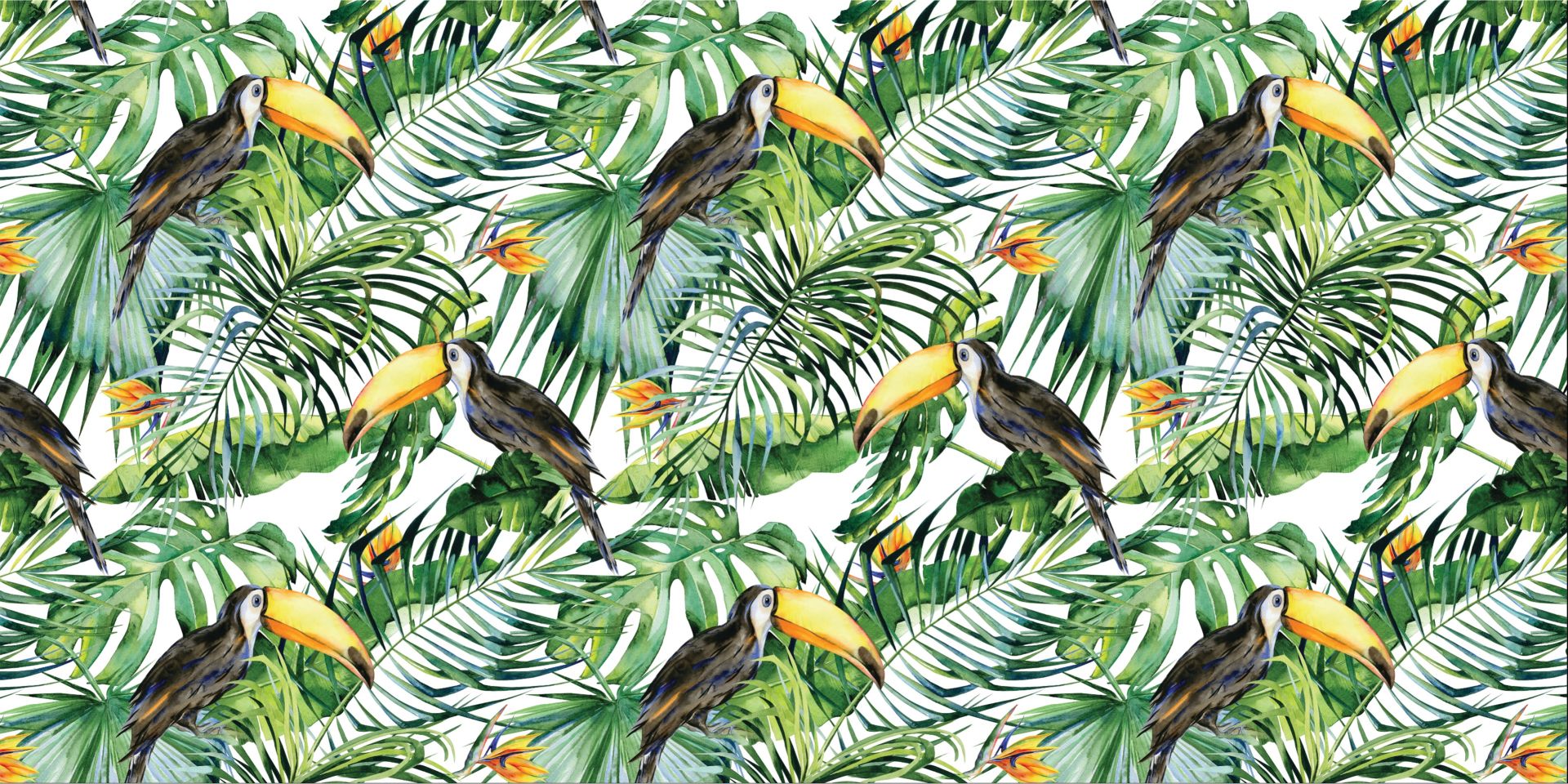 Toucan entre les feuilles main product photo
