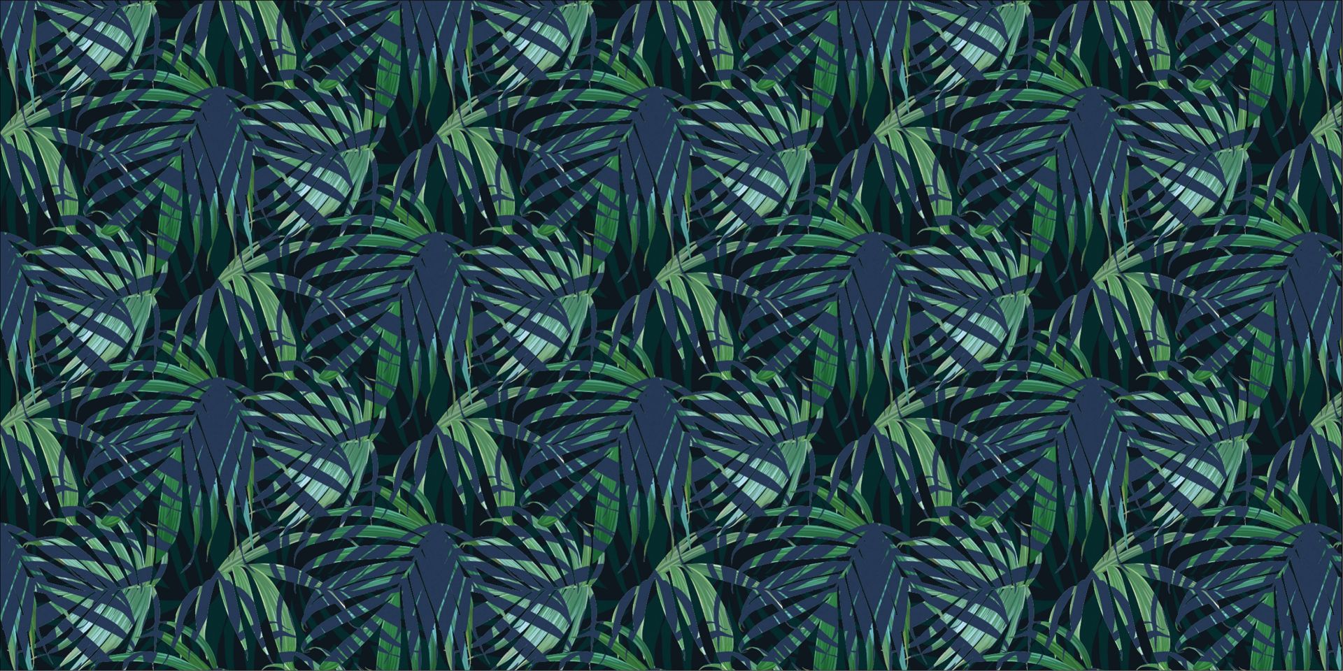 Feuilles de palmier vertes