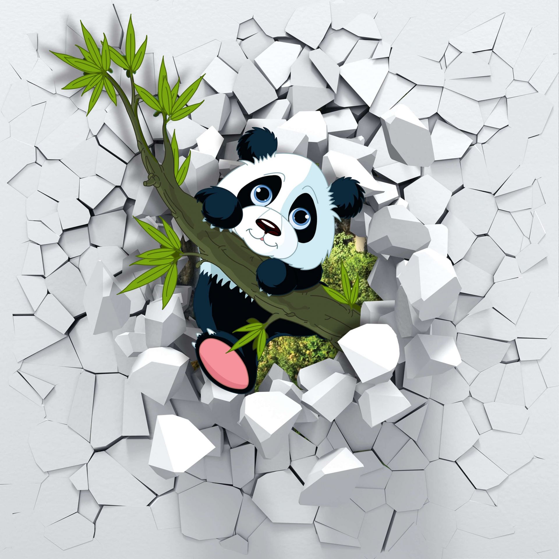 Un panda mignon