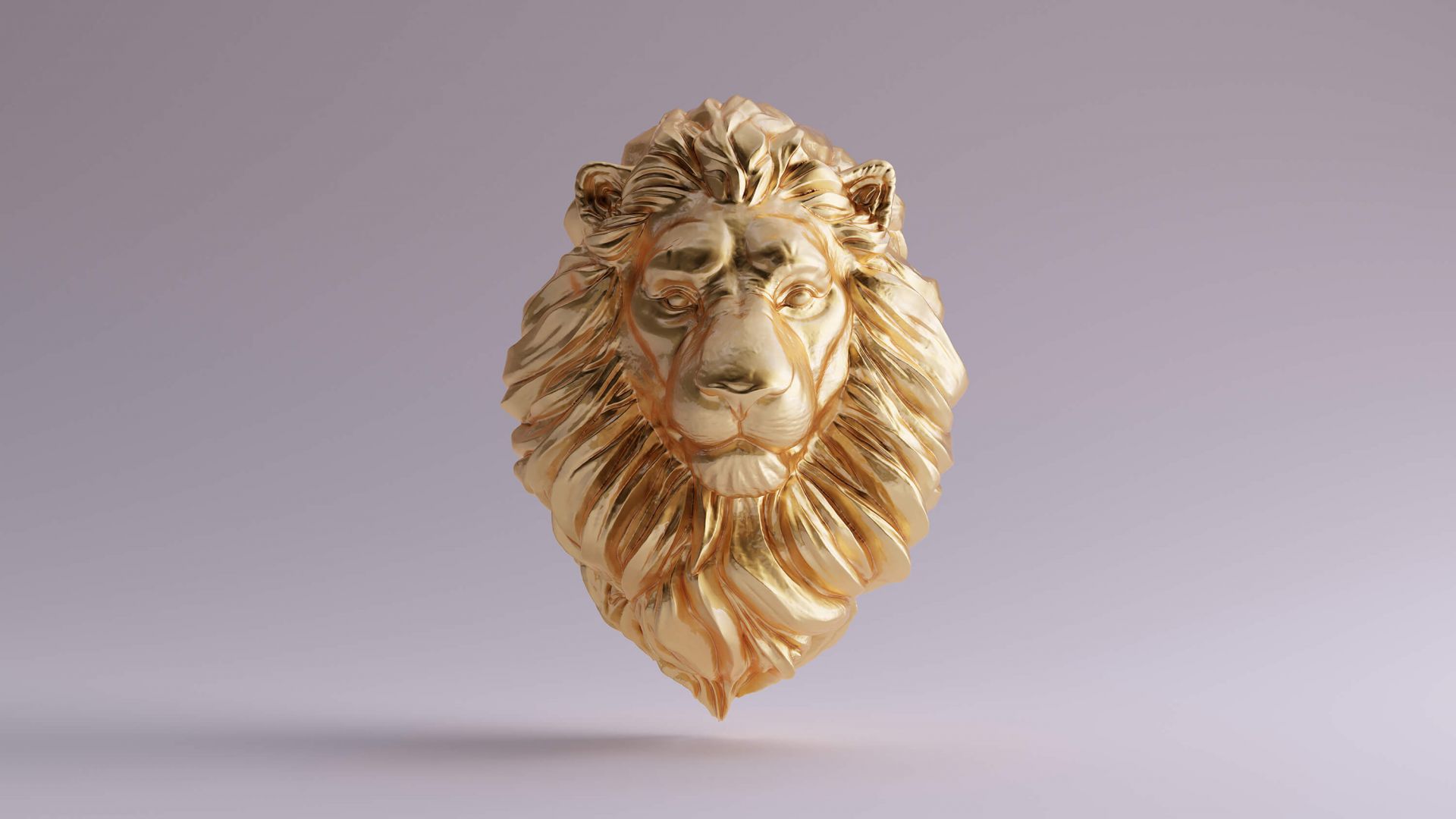 Un lion en 3D main product photo