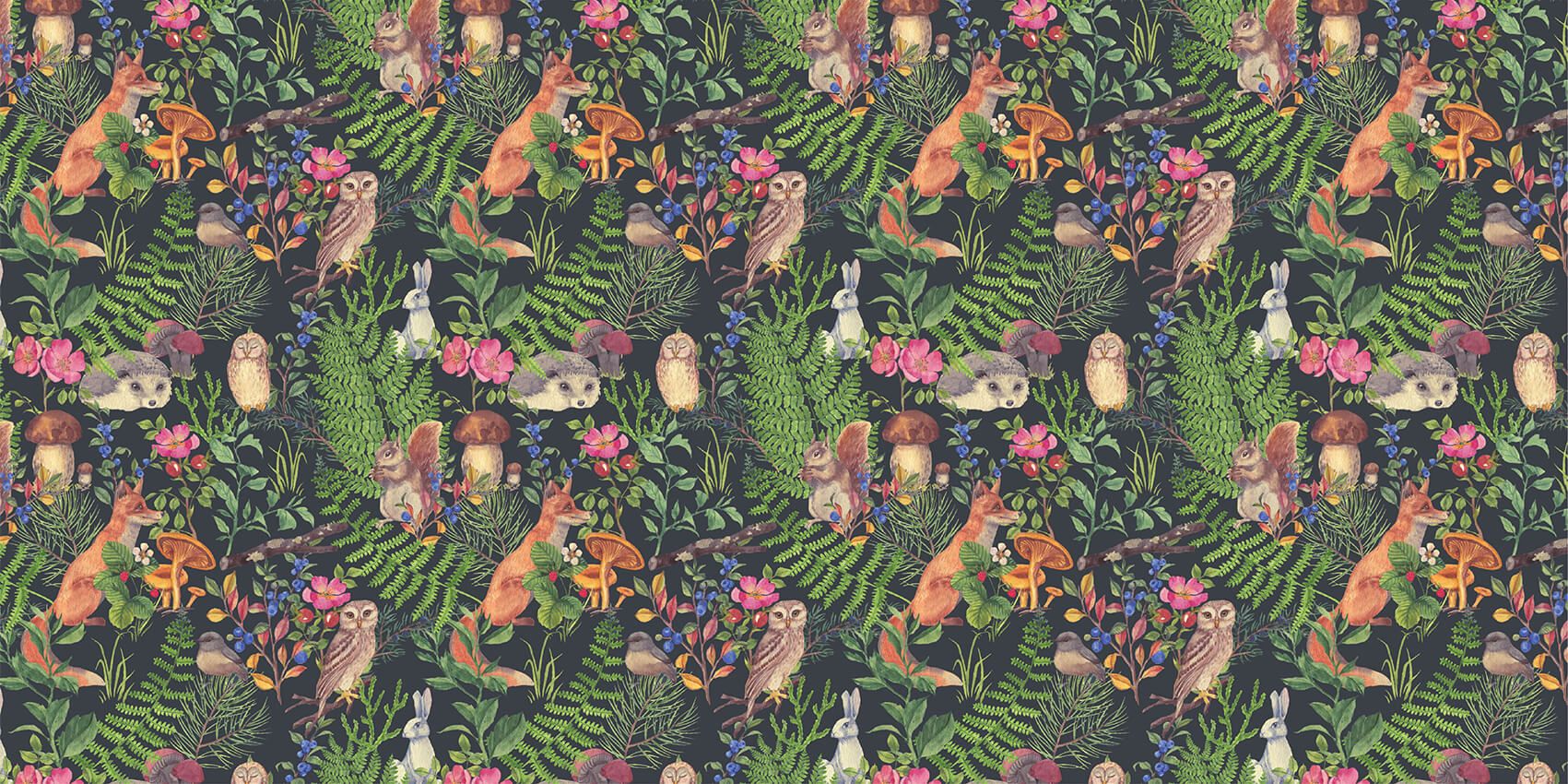 Motif de forêt sombre main product photo