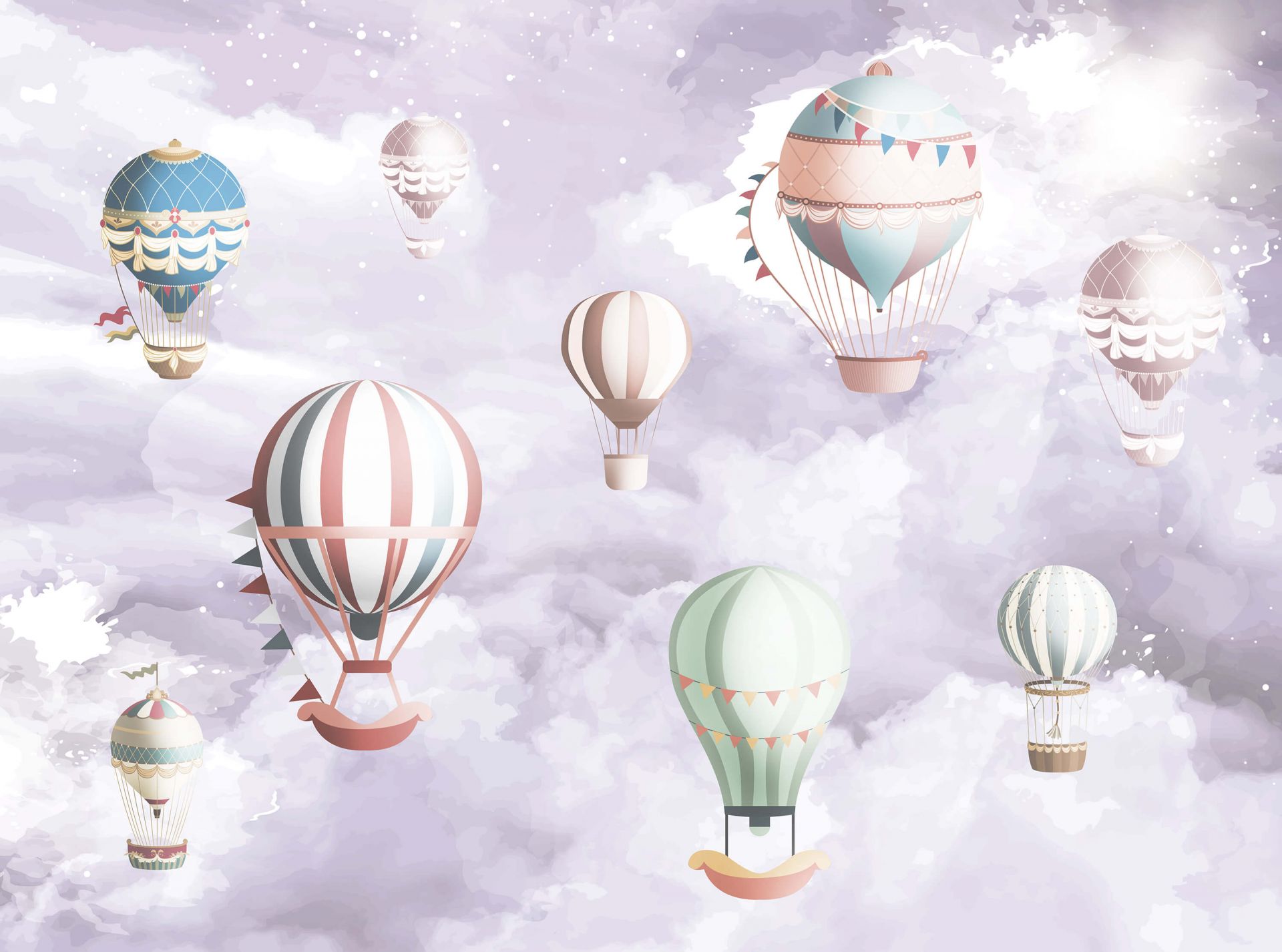 Dans les nuages violets main product photo