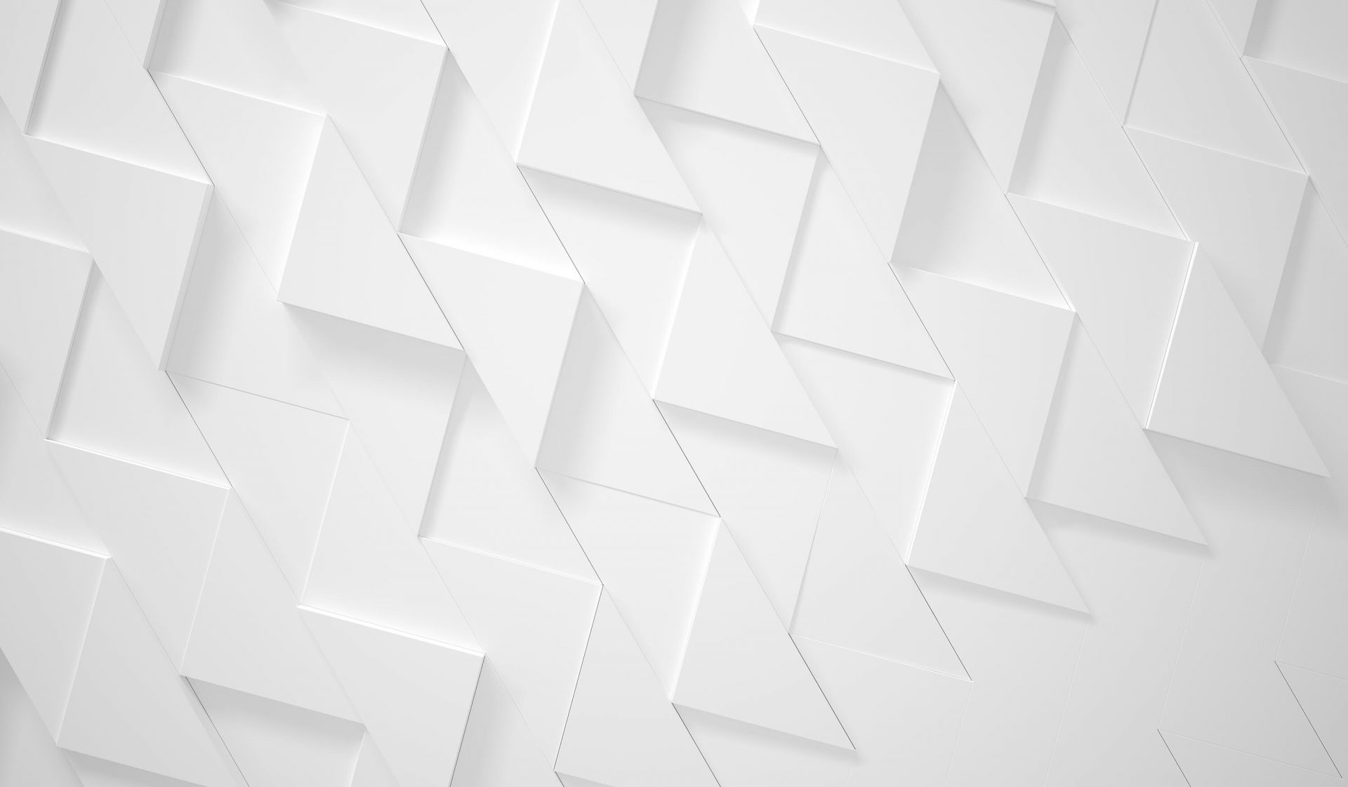 Triangles 3D blancs main product photo