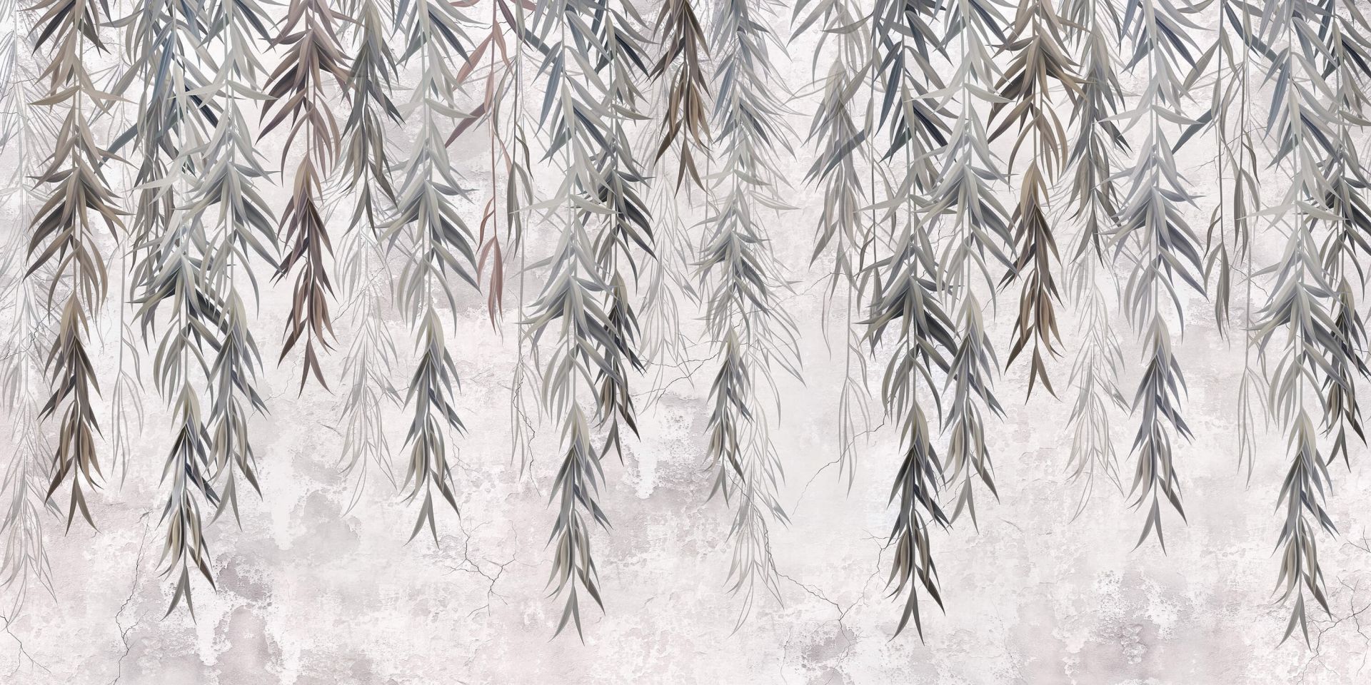 Branches suspendues avec feuilles