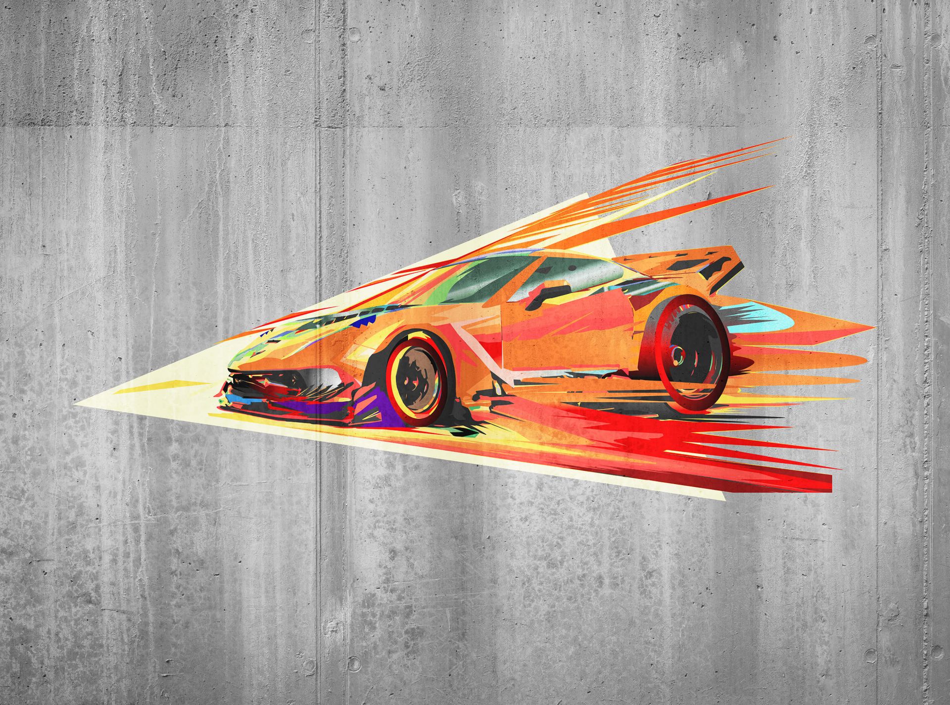 Voiture de course graffiti Voiture de course graffiti