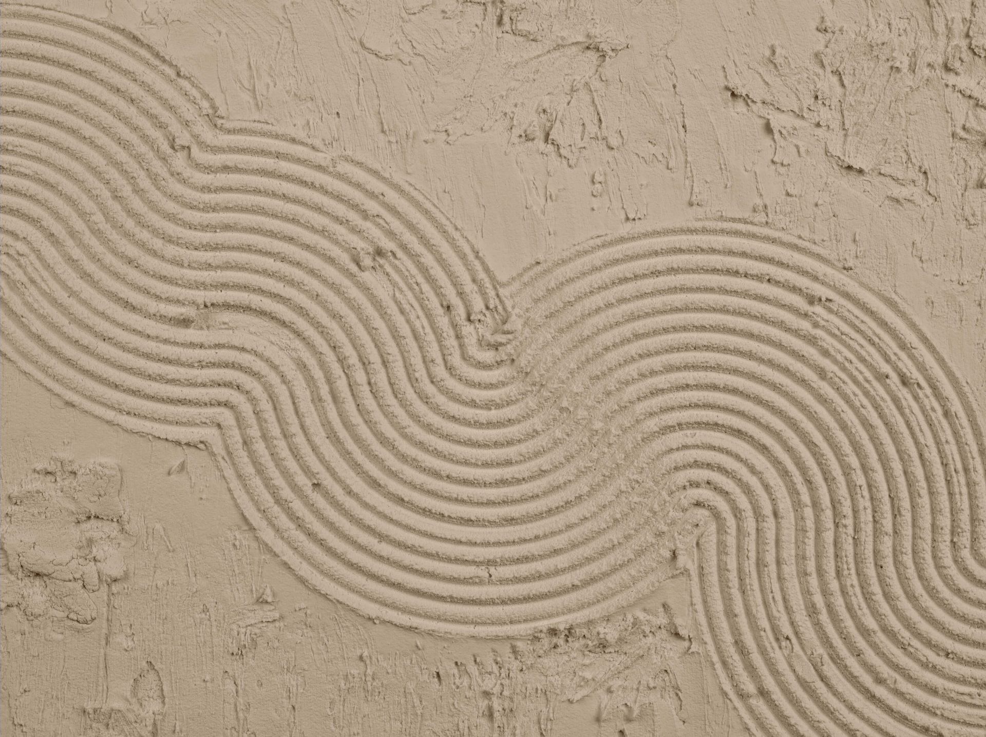 Lignes et structures organiques en taupe