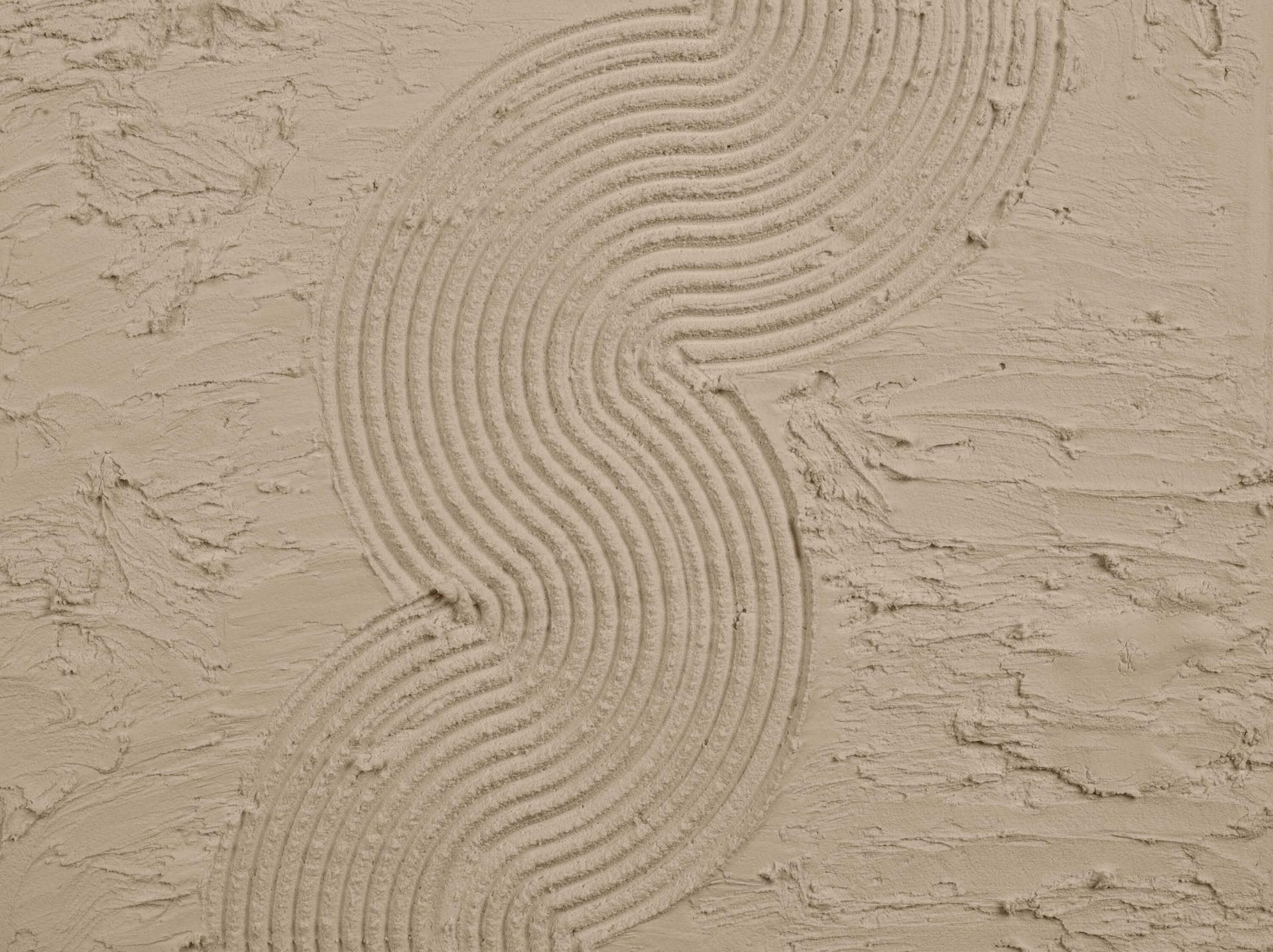 Zoom sur courbes et structures organiques en taupe