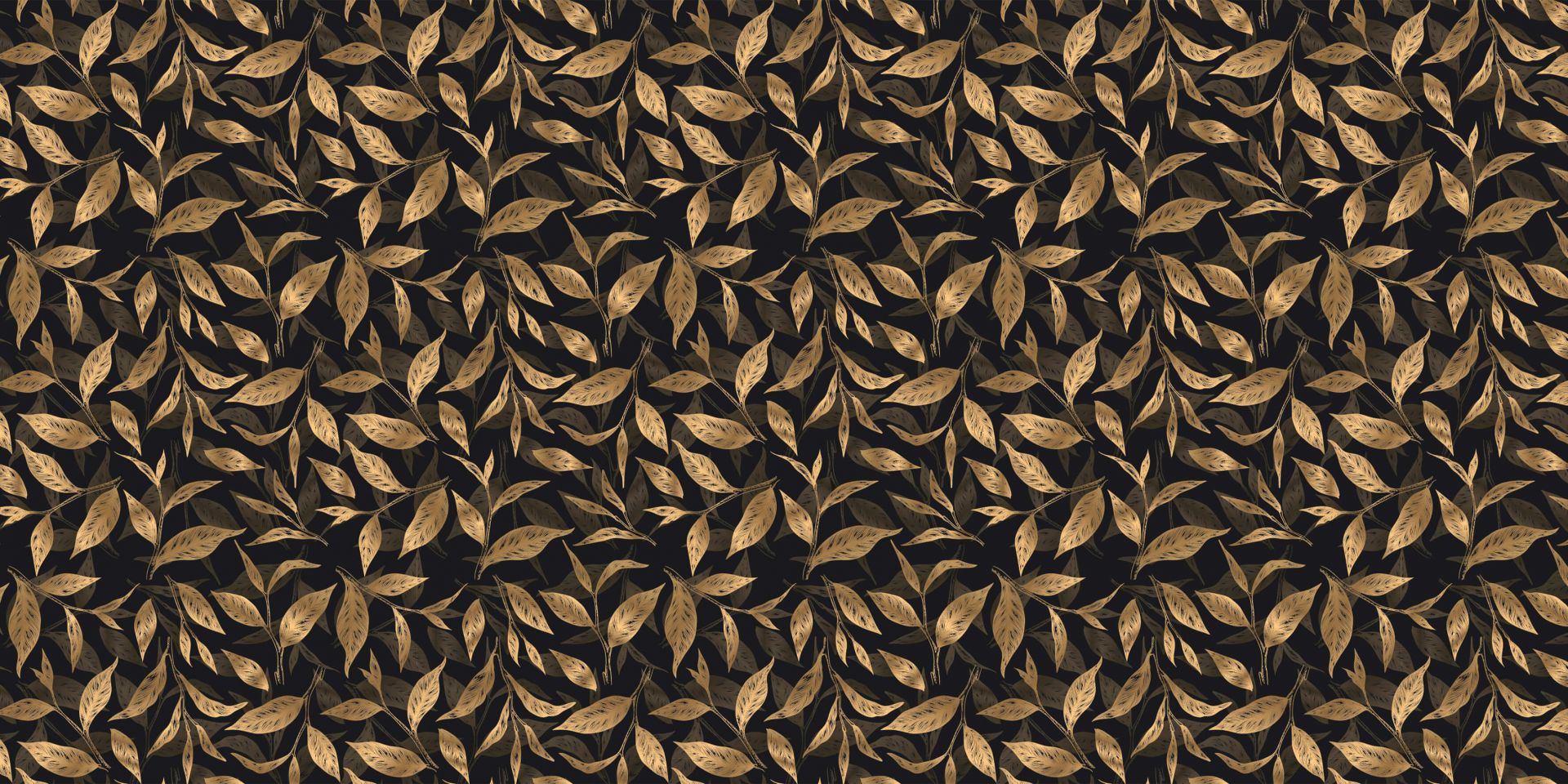 Feuilles de thé dorées