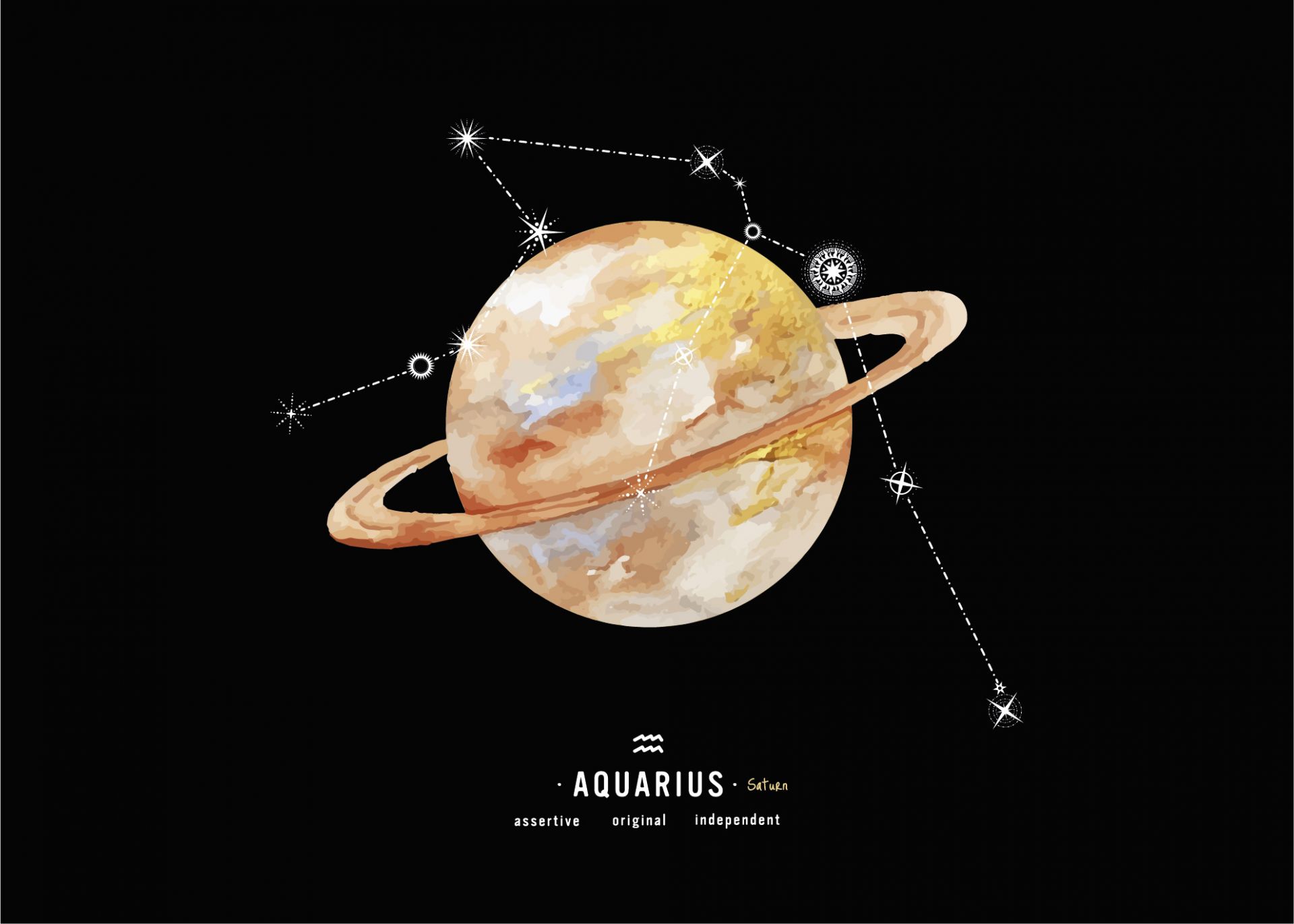 Constellation planète Verseau