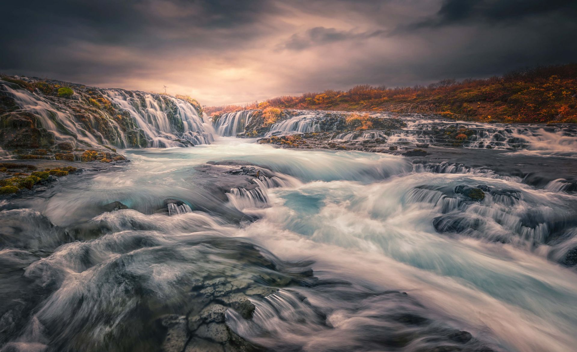 Sunset at Bruarfoss Sunset at Bruarfoss